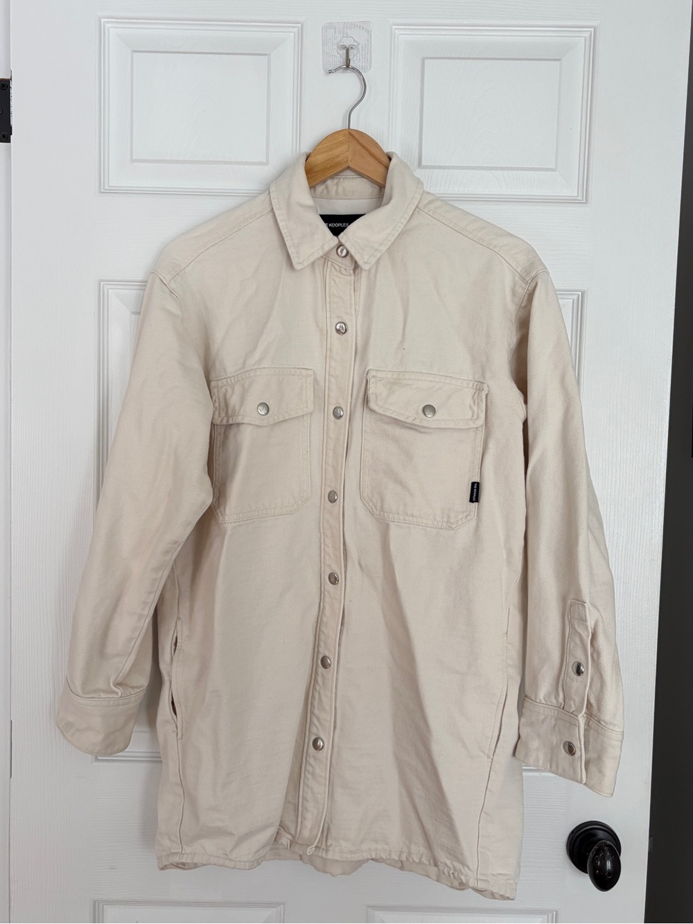 The Kooples Cream Denim Jacket